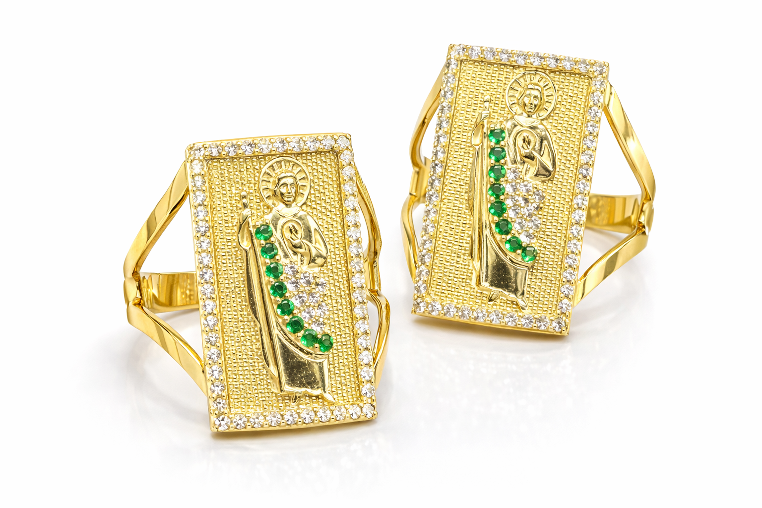 10K Gold Men’s Saint Jude Ring - Size 7