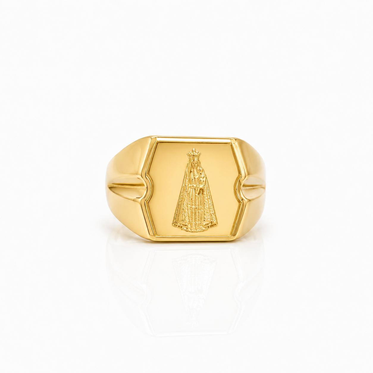 10K Gold Men’s Ring - Virgen of Charity