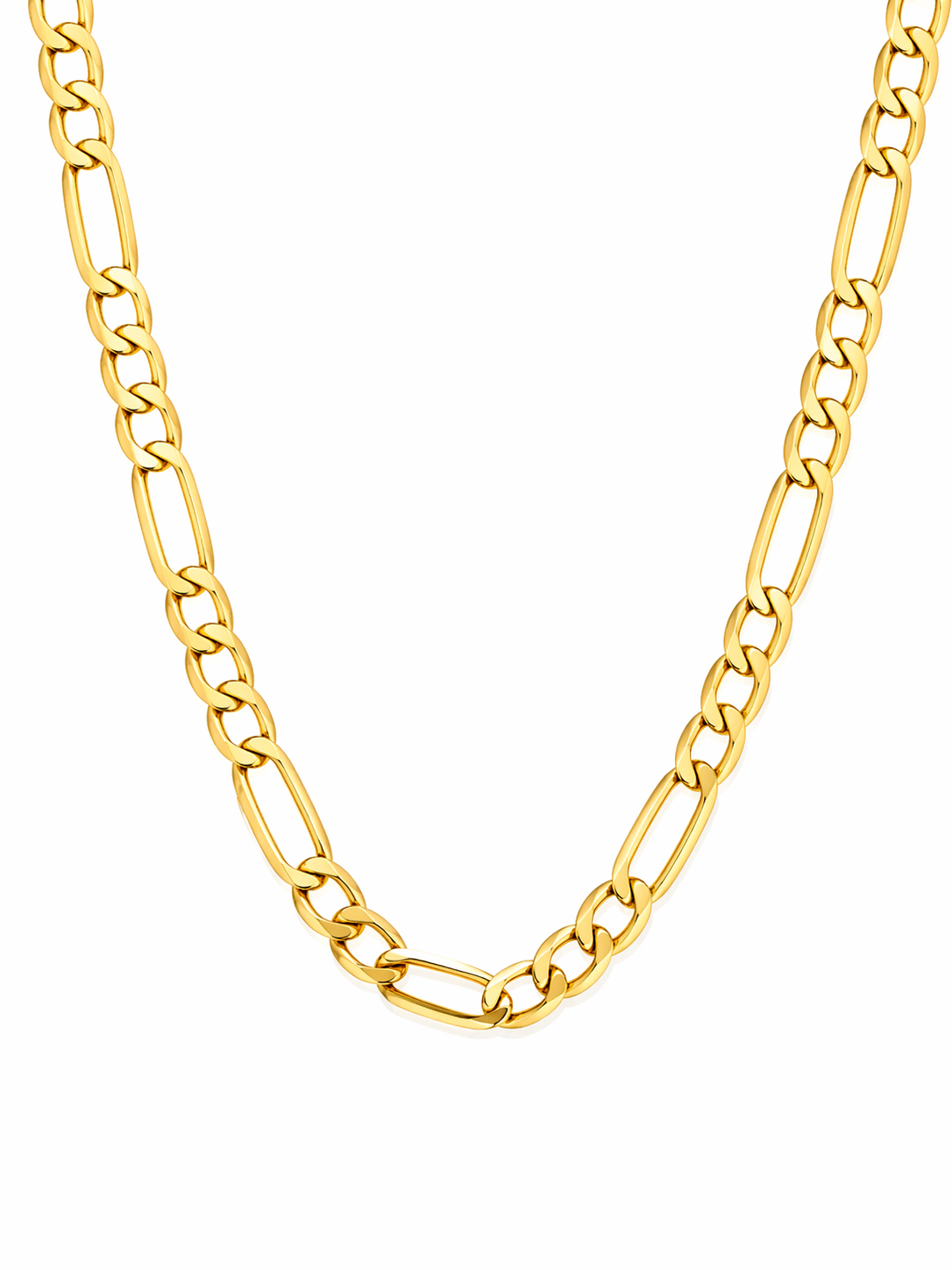 14K Gold 5mm Figaro Chain