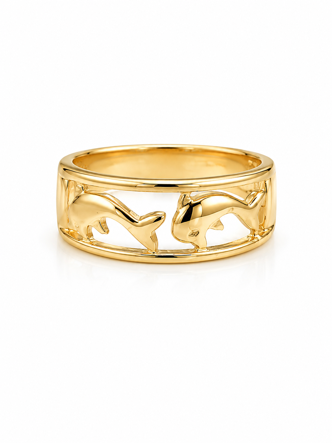 10K Gold Women’s Ring - Dolphin