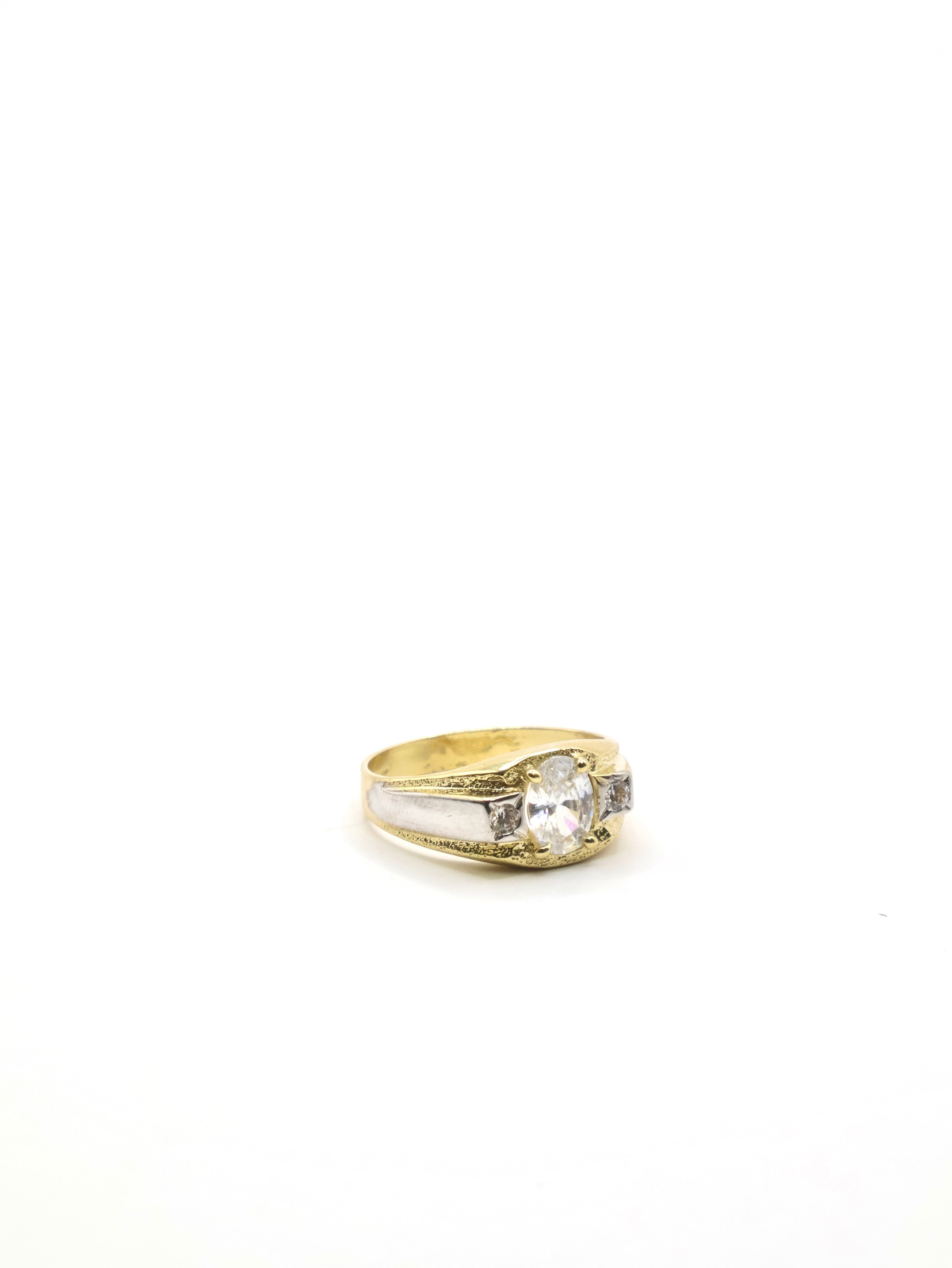 Anillo Pierda Blanca - 10K