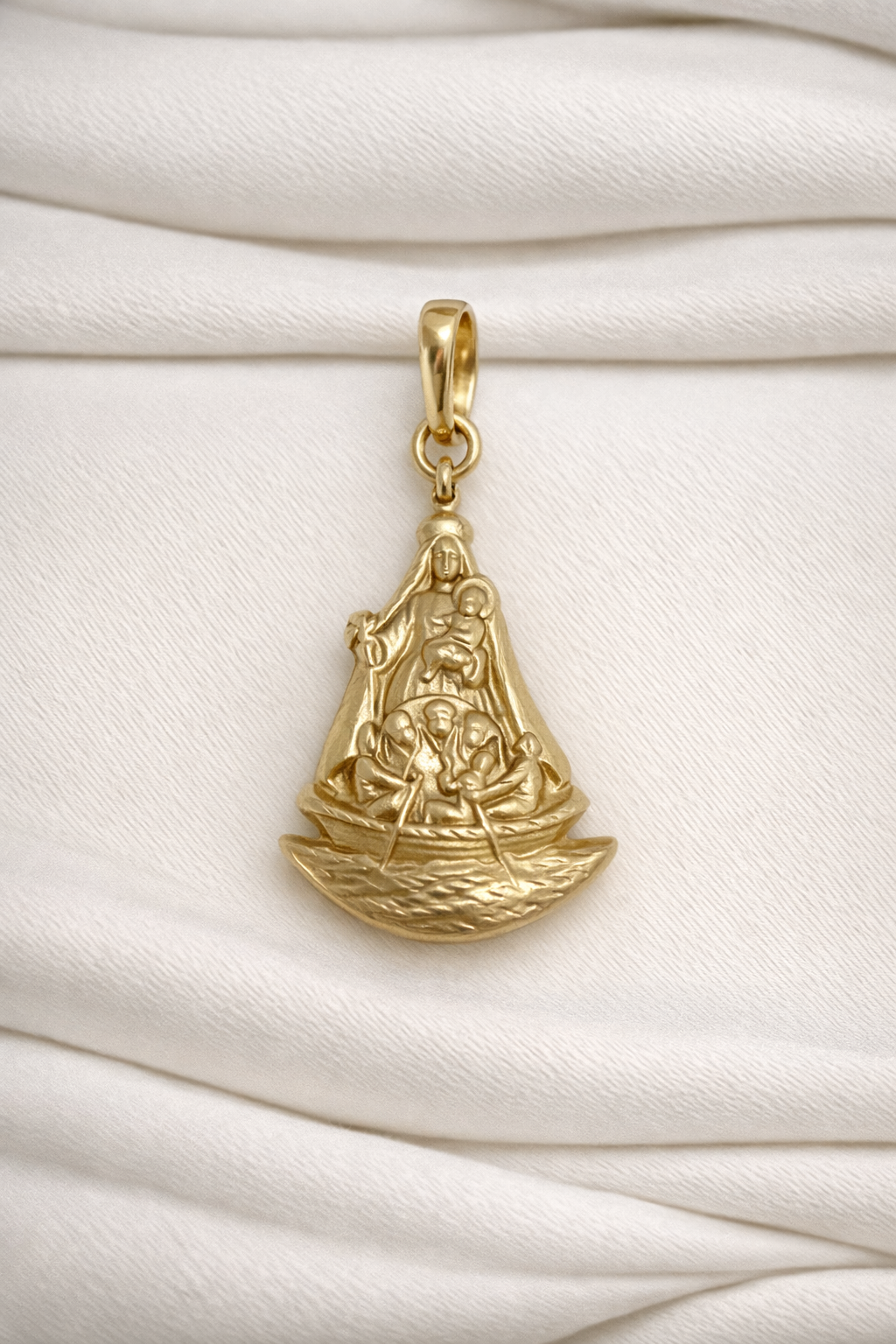 10K Gold Virgen de la Caridad Pendant