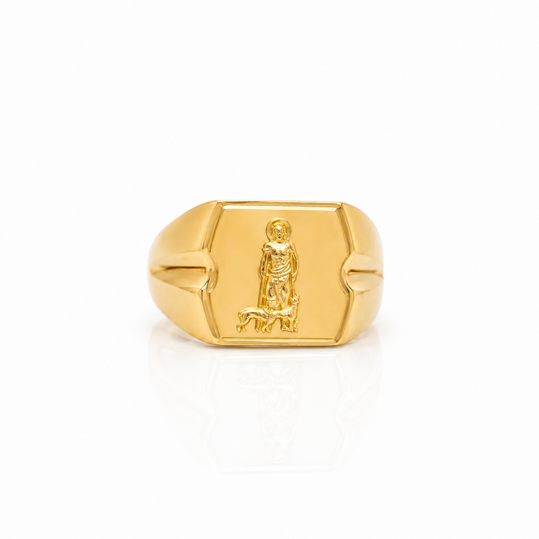 10K Gold Men’s Ring - Saint Lazarus