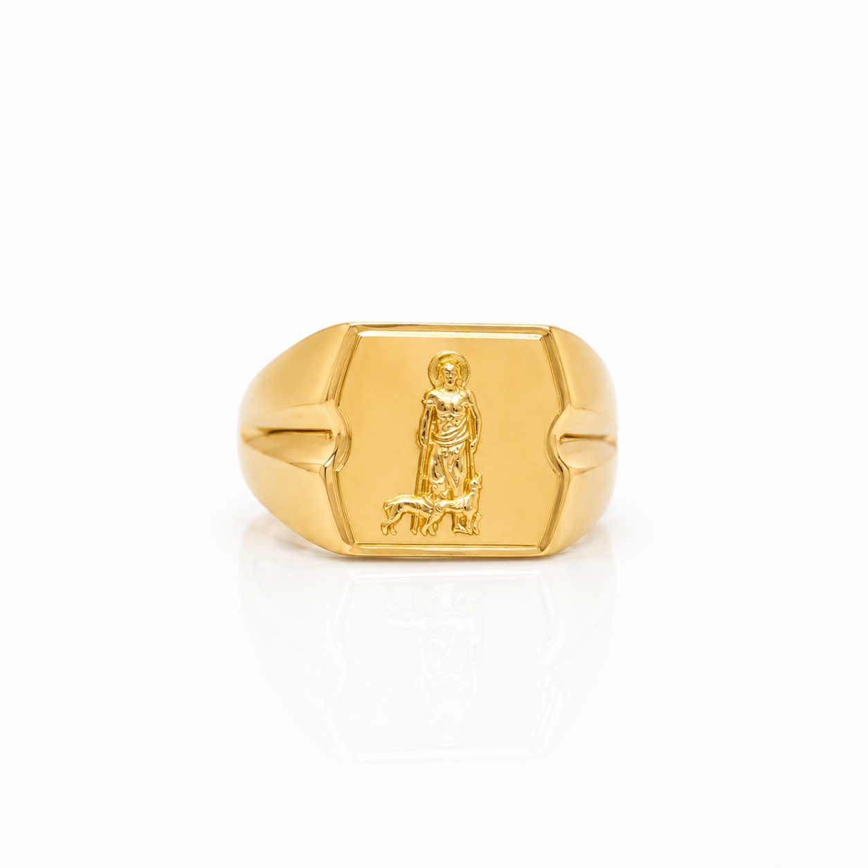 10K Gold Men’s Ring - Saint Lazarus