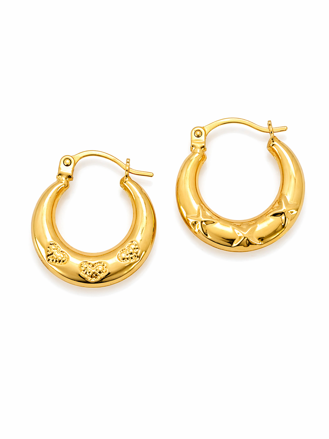 10K Gold Hoop Earrings