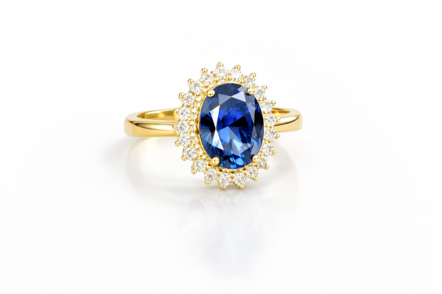 10K Gold Women’s Blue Stone Ring