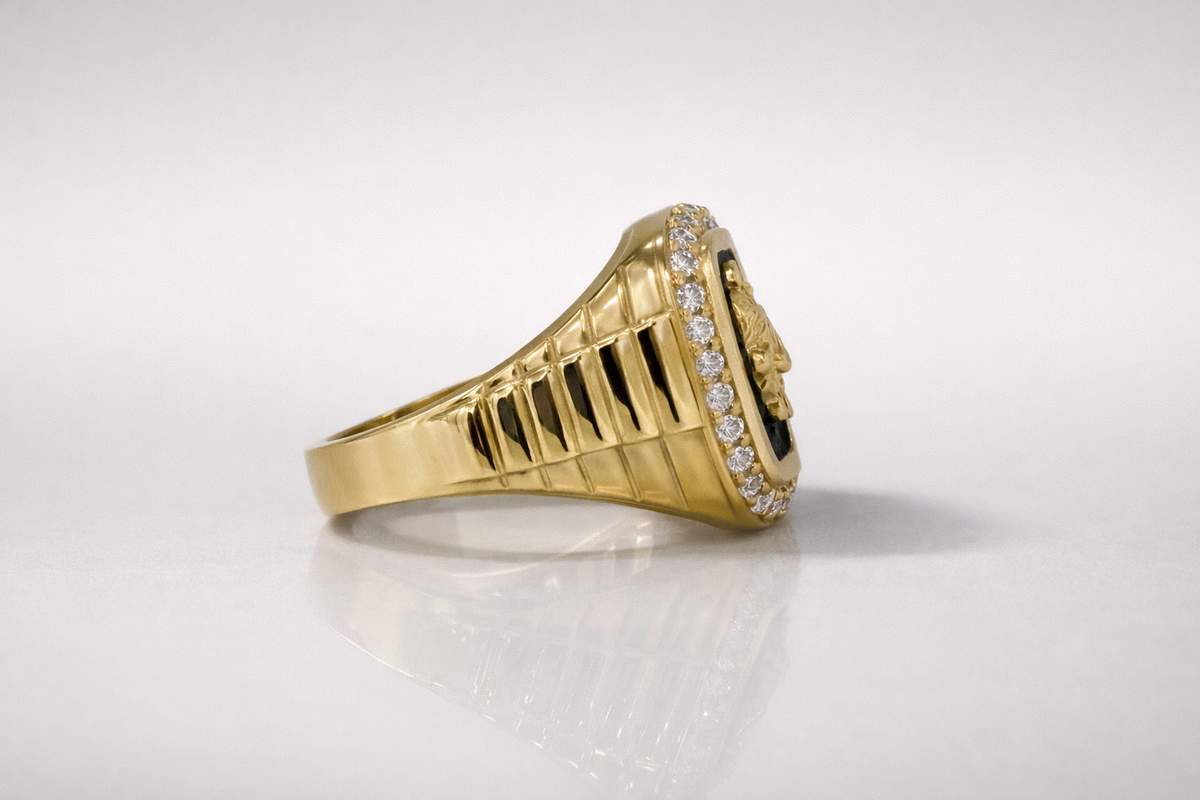 10k Design 10K Gold Men’s Horse Design Ring – Jasnys