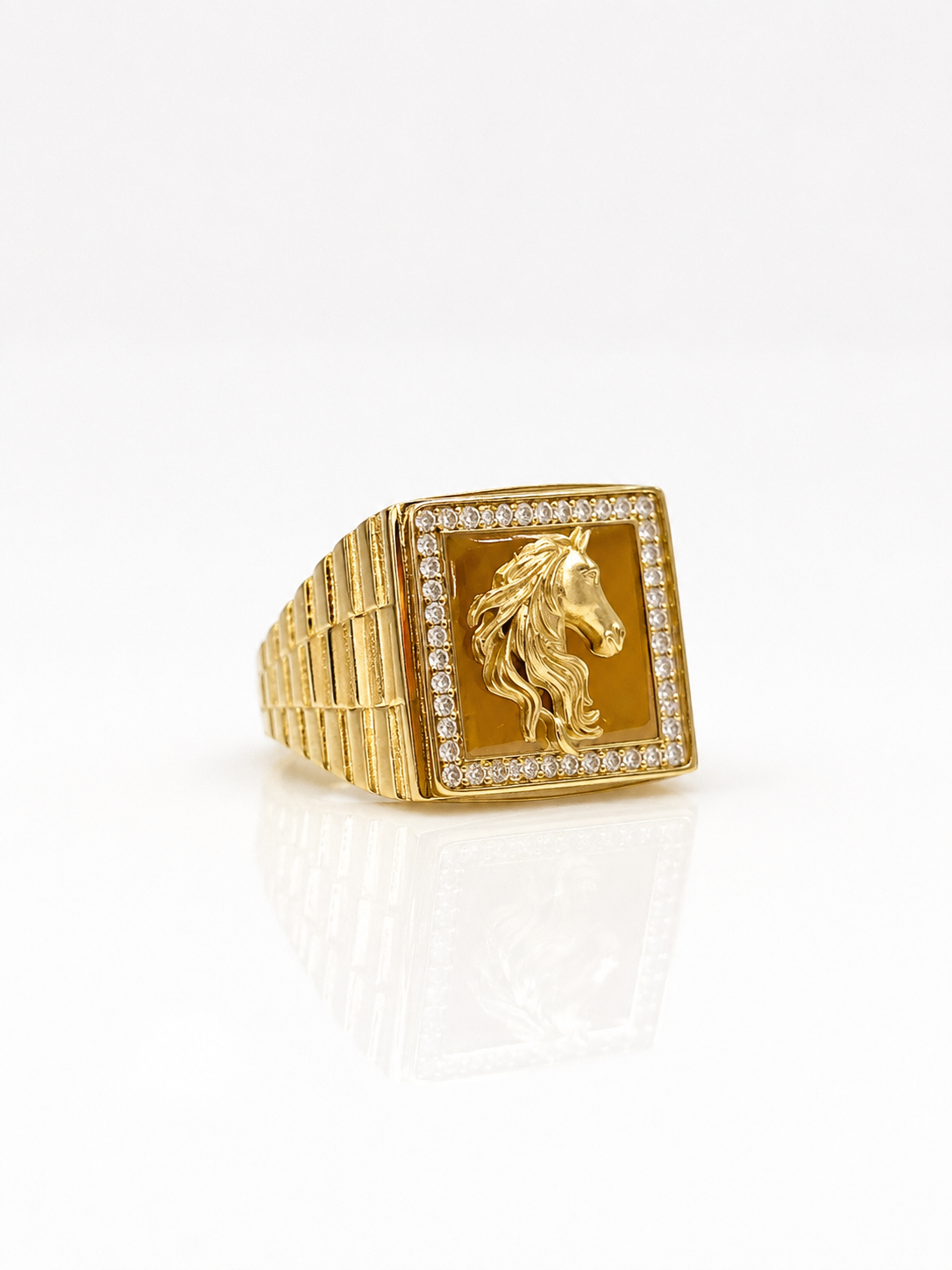 10K Gold Men’s Ring - Horse