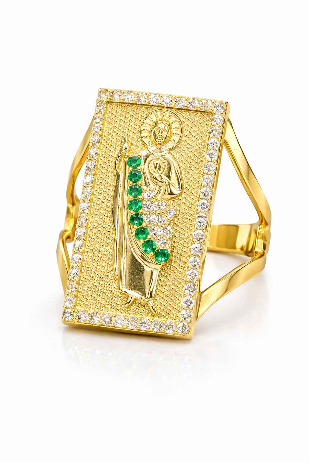 10K Gold Men’s Saint Jude Ring - Size 7