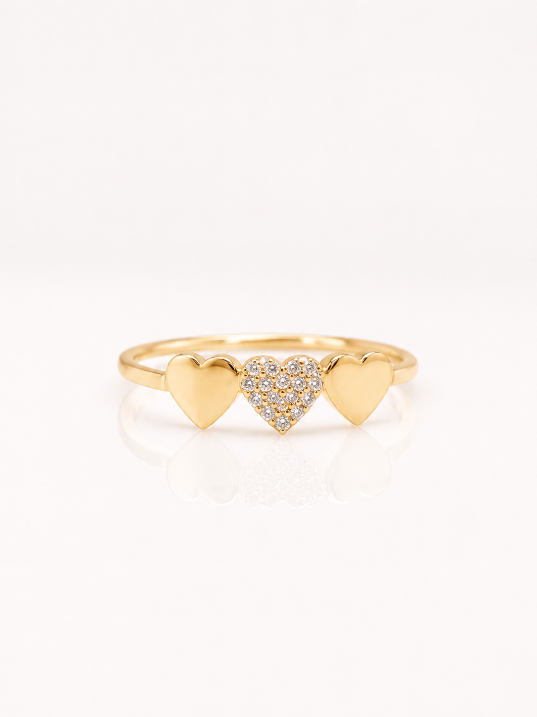 10K Gold Women’s Ring - Hearts