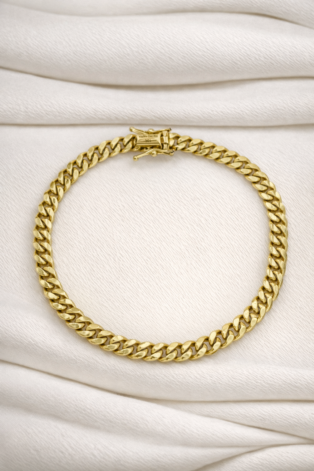 Hollow Cuban Link Bracelet – 10K Gold