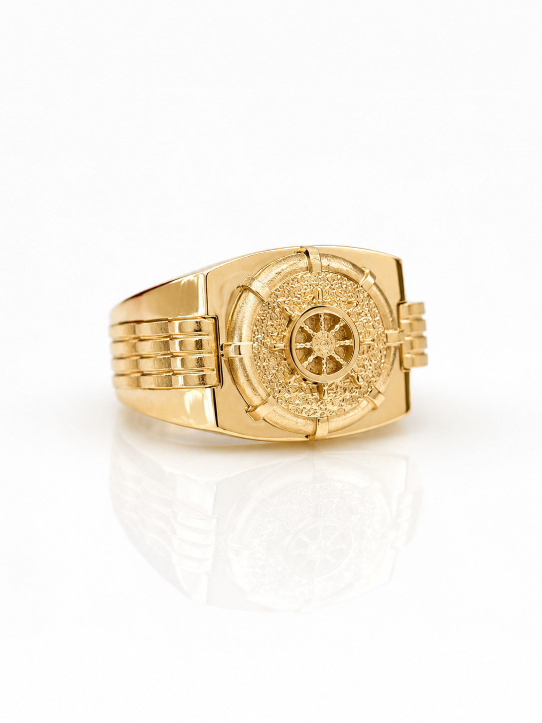 10K Gold Men’s Ring - Anchor