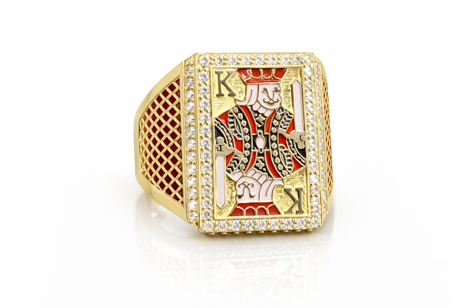10K Gold Men’s Playing Card Ring