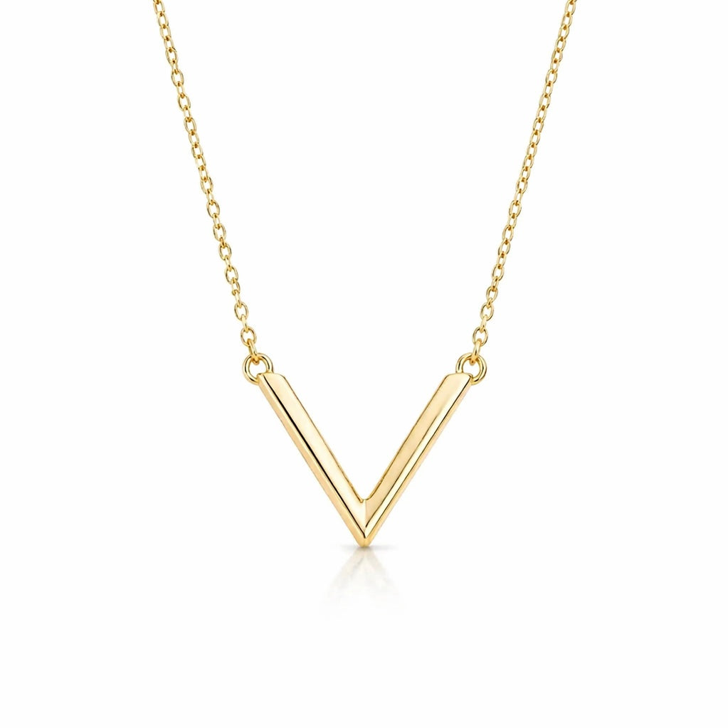 10K Gold Women’s Initial “V” Necklace