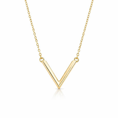 10K Gold Women’s Initial “V” Necklace