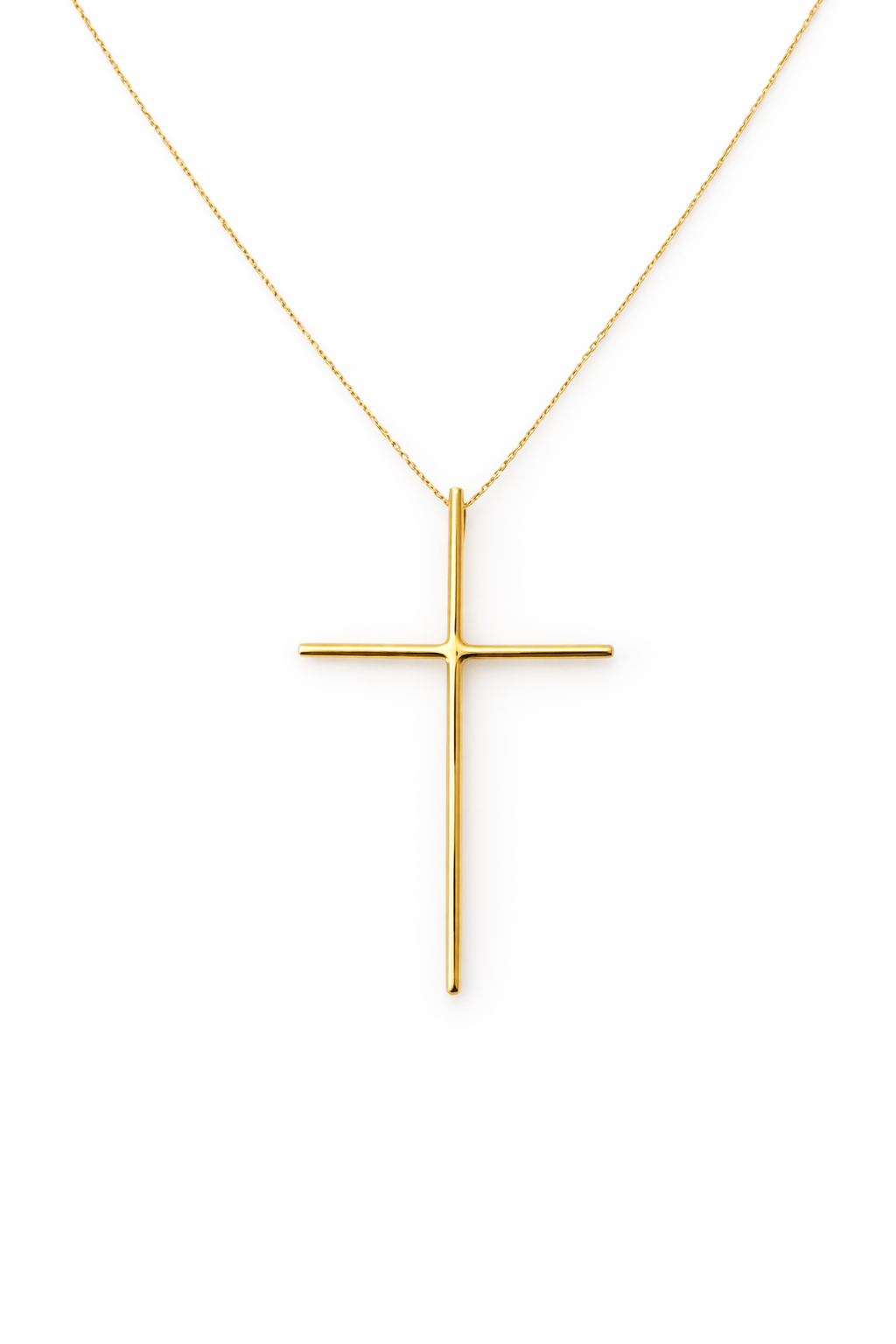 10K Woman Cross Necklace