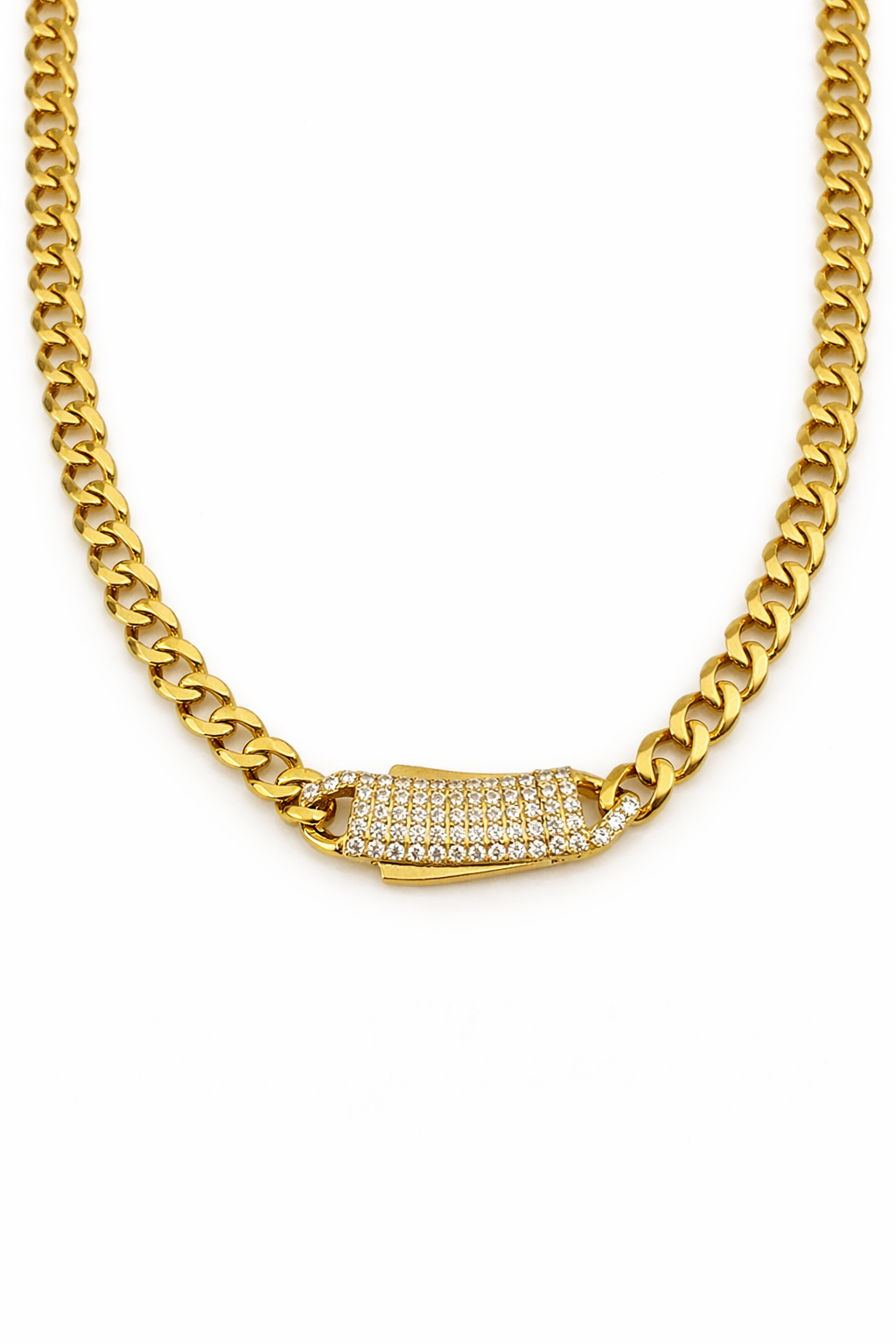 Yellow Gold 4.5 mm Monaco Hallow Chain