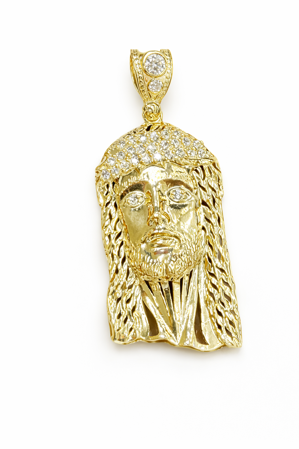 10K Gold Jesus Face’s Pendant