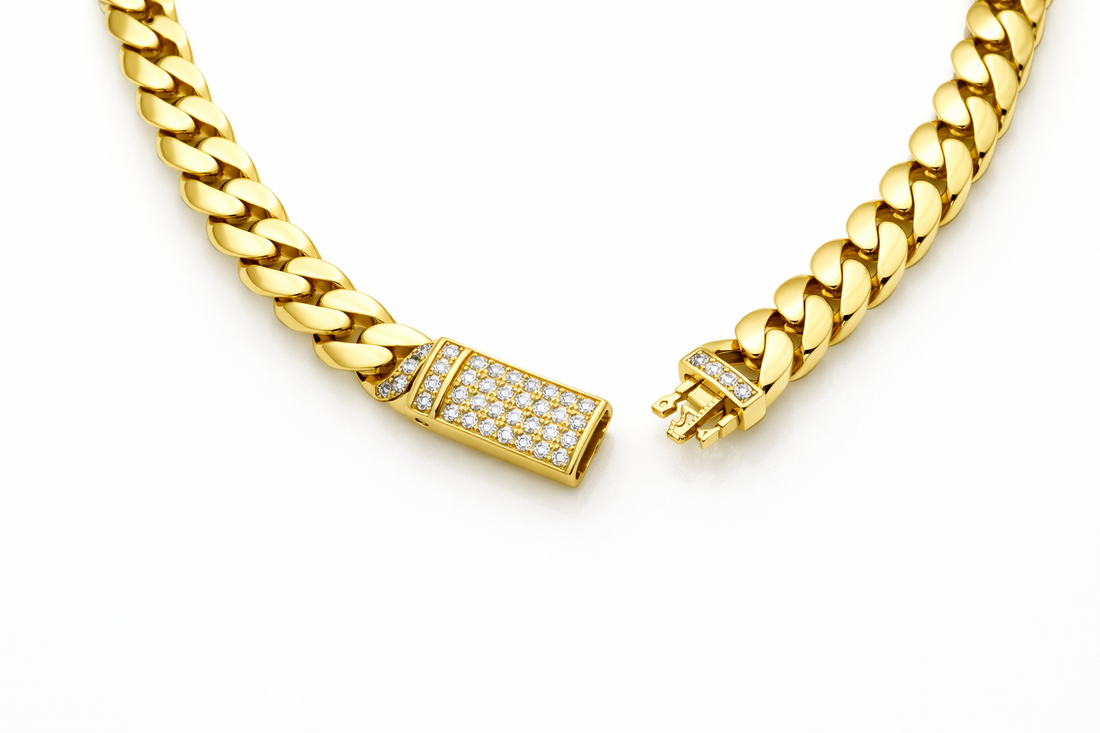 10K Gold Monaco Hallow Bracelet