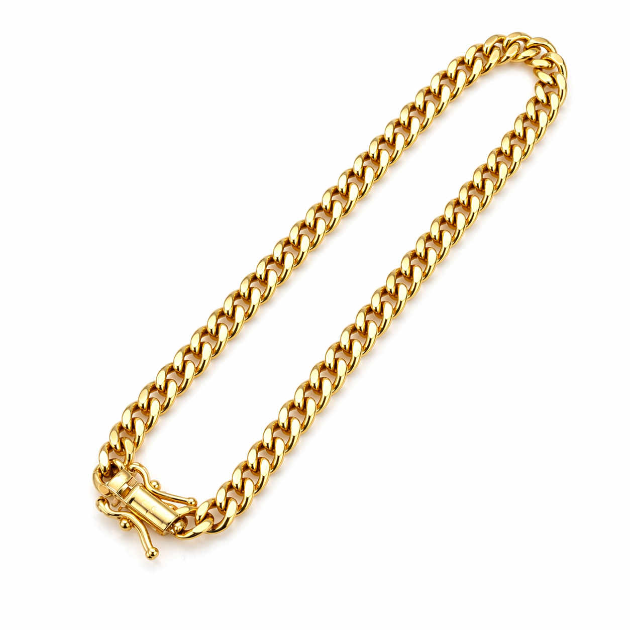 Hollow Cuban Link Bracelet – 10K Gold