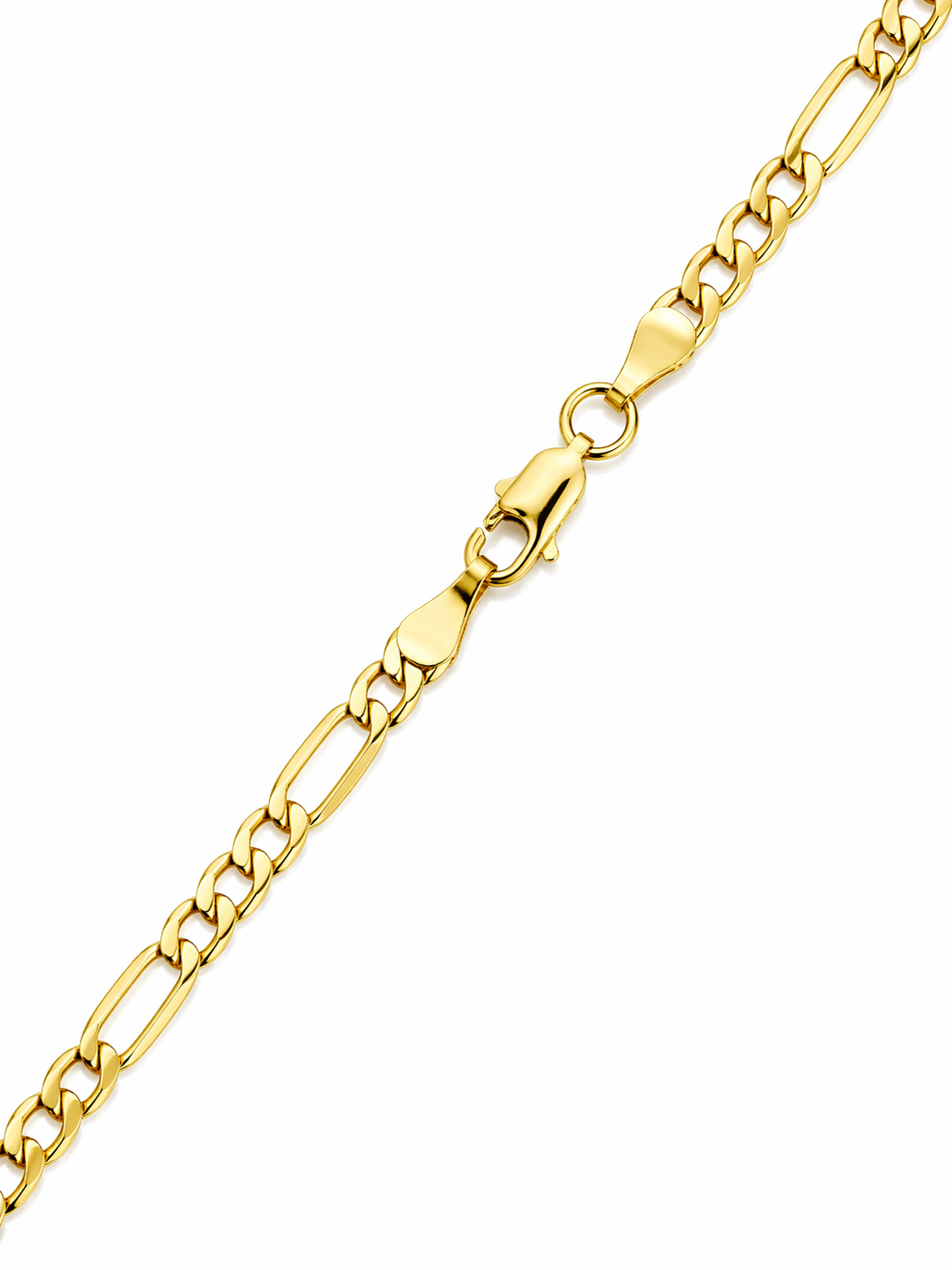 14K Gold 5mm Figaro Chain