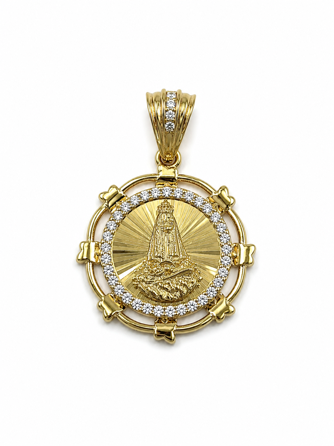 10K Gold Virgin of Charity Pendant