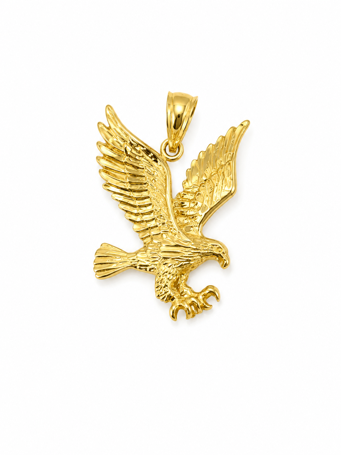 10K Gold Eagle Pendant