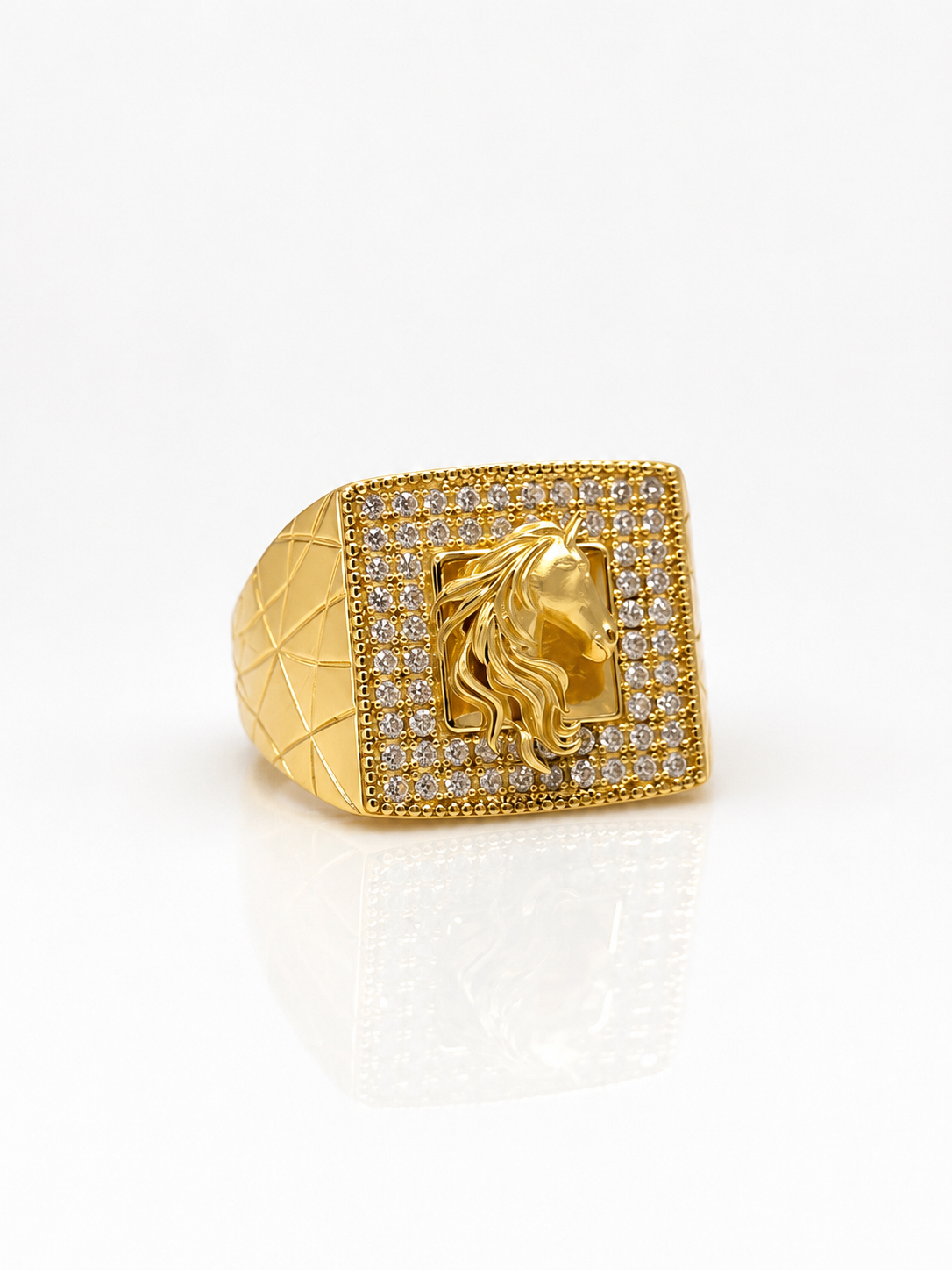 10K Gold Men’s Ring - Horse