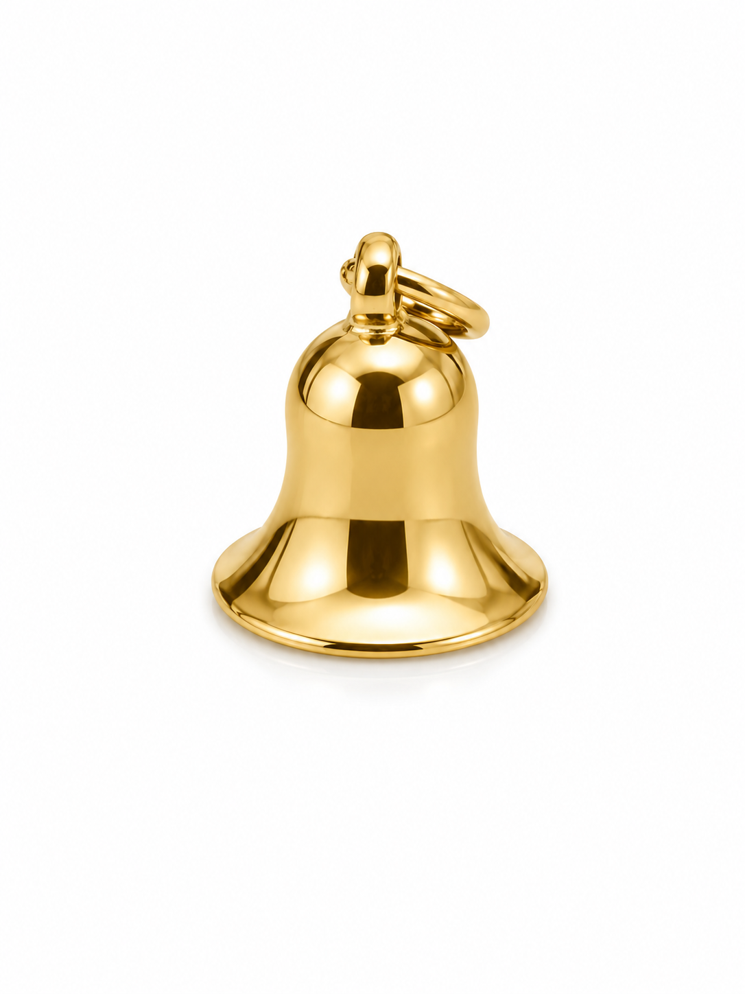 10K Gold Bell Pendant