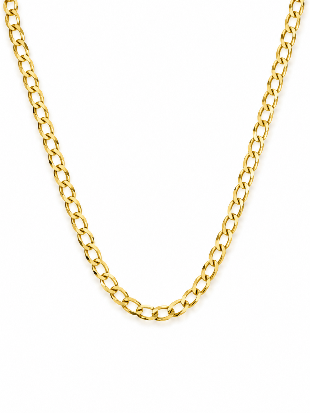 10k Gold 24” 2mm Curb Link Chain