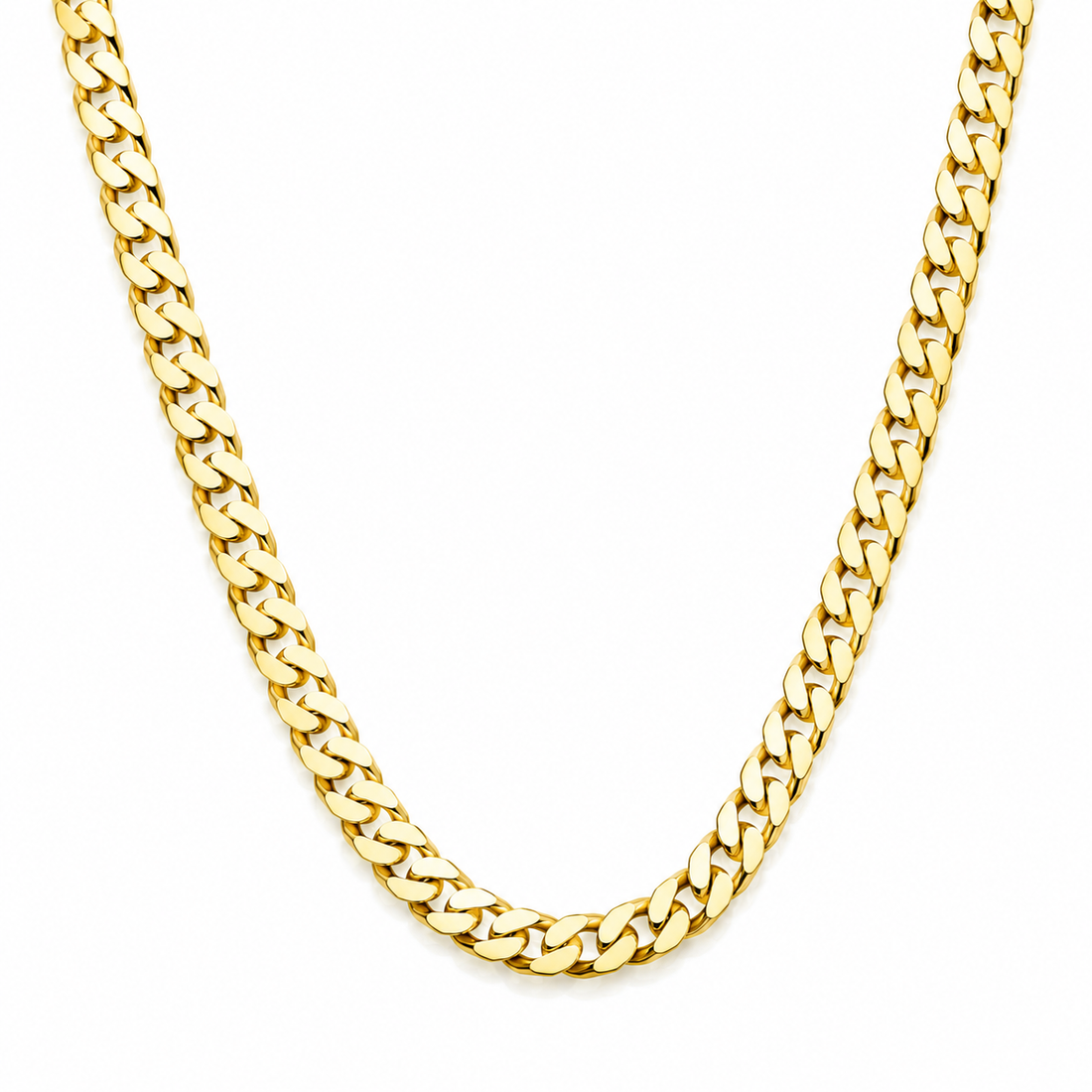 10k Gold 24” 4mm Curb Link Chain