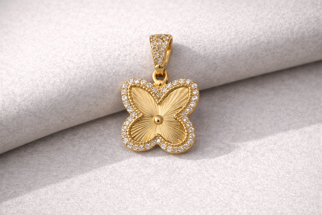 10K Gold Butterfly Pendant