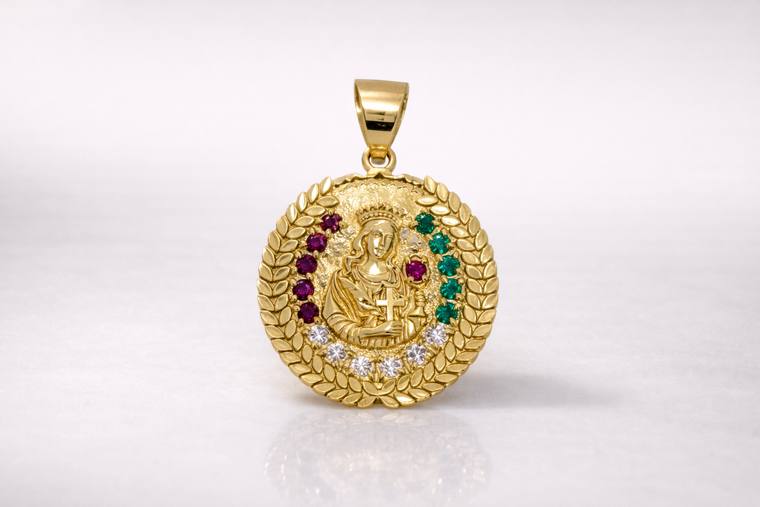 14k Gold Saint Barbara Pendant