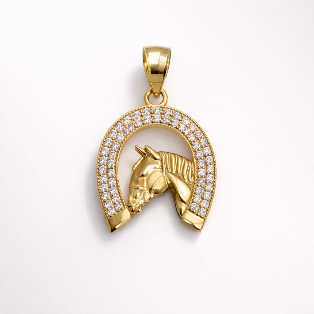 10K Gold Horse Pendant