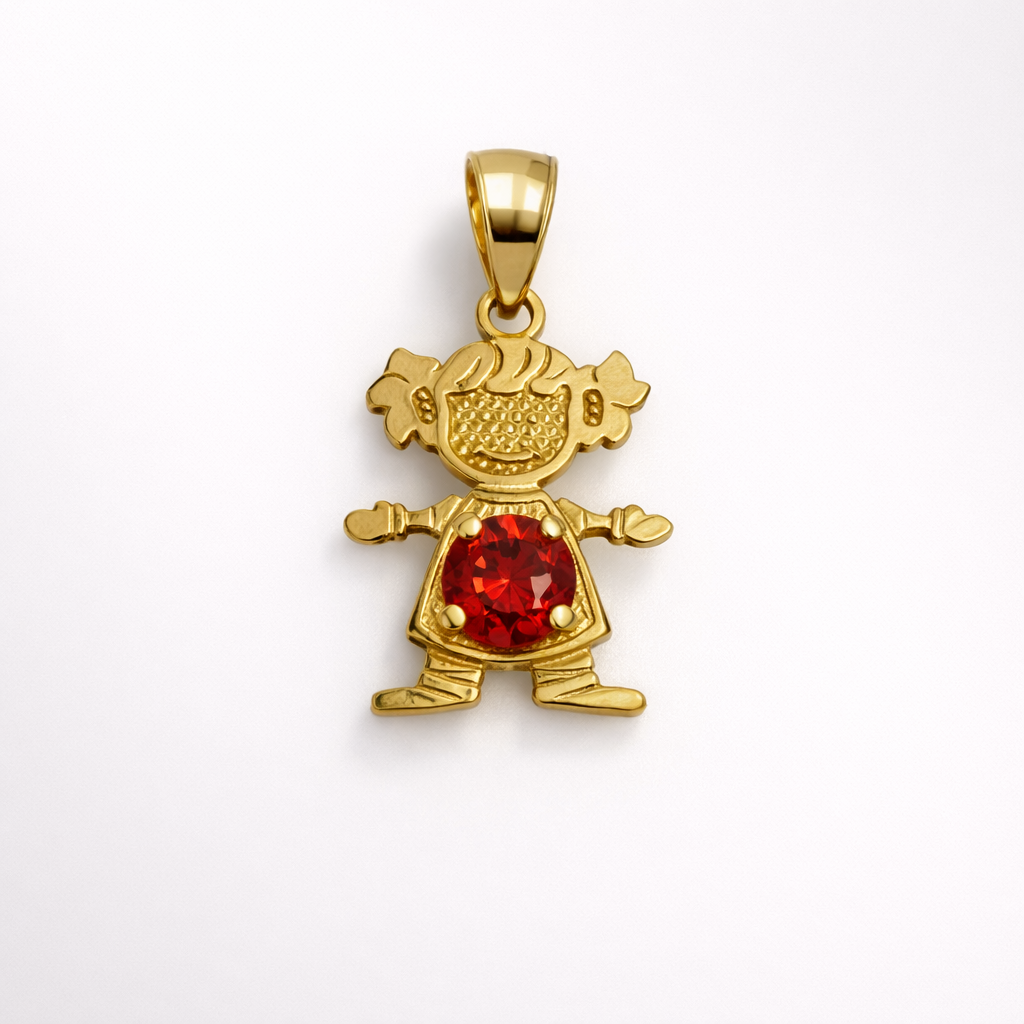 10K Gold Girl Pendant