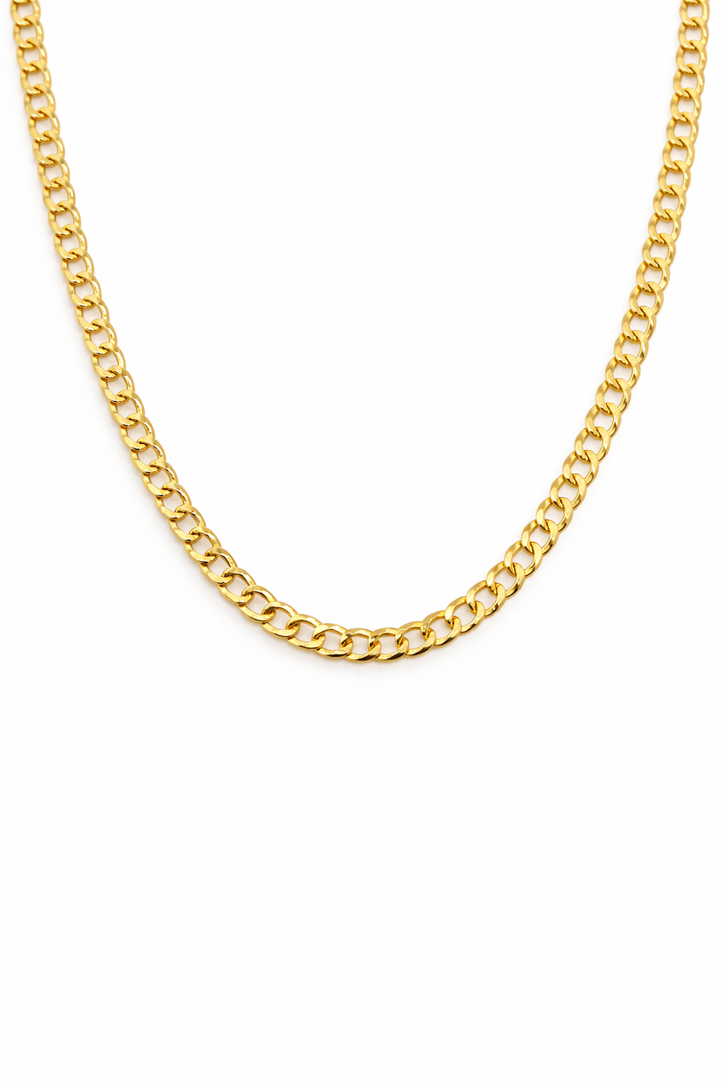 10K Gold 2.5mm Curb Link Chain
