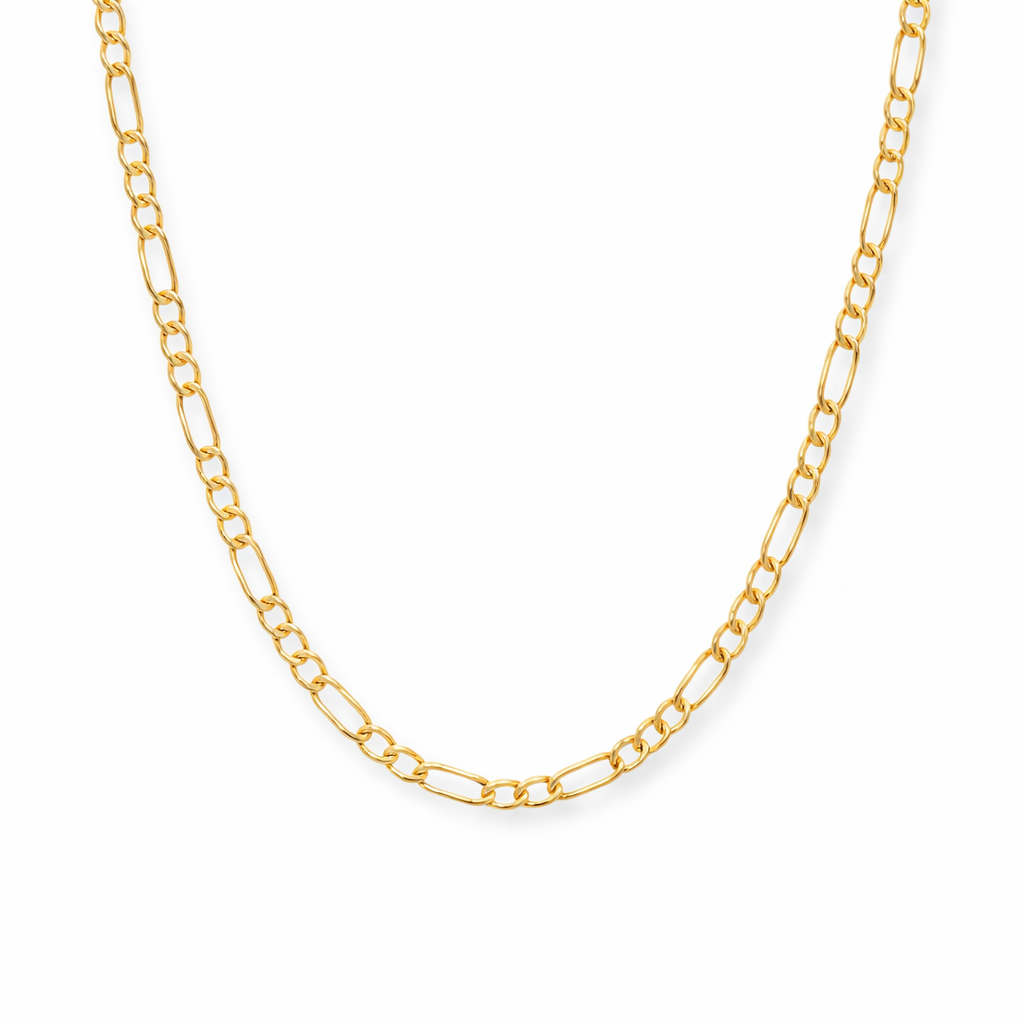 14K Gold 3mm Figaro Chain