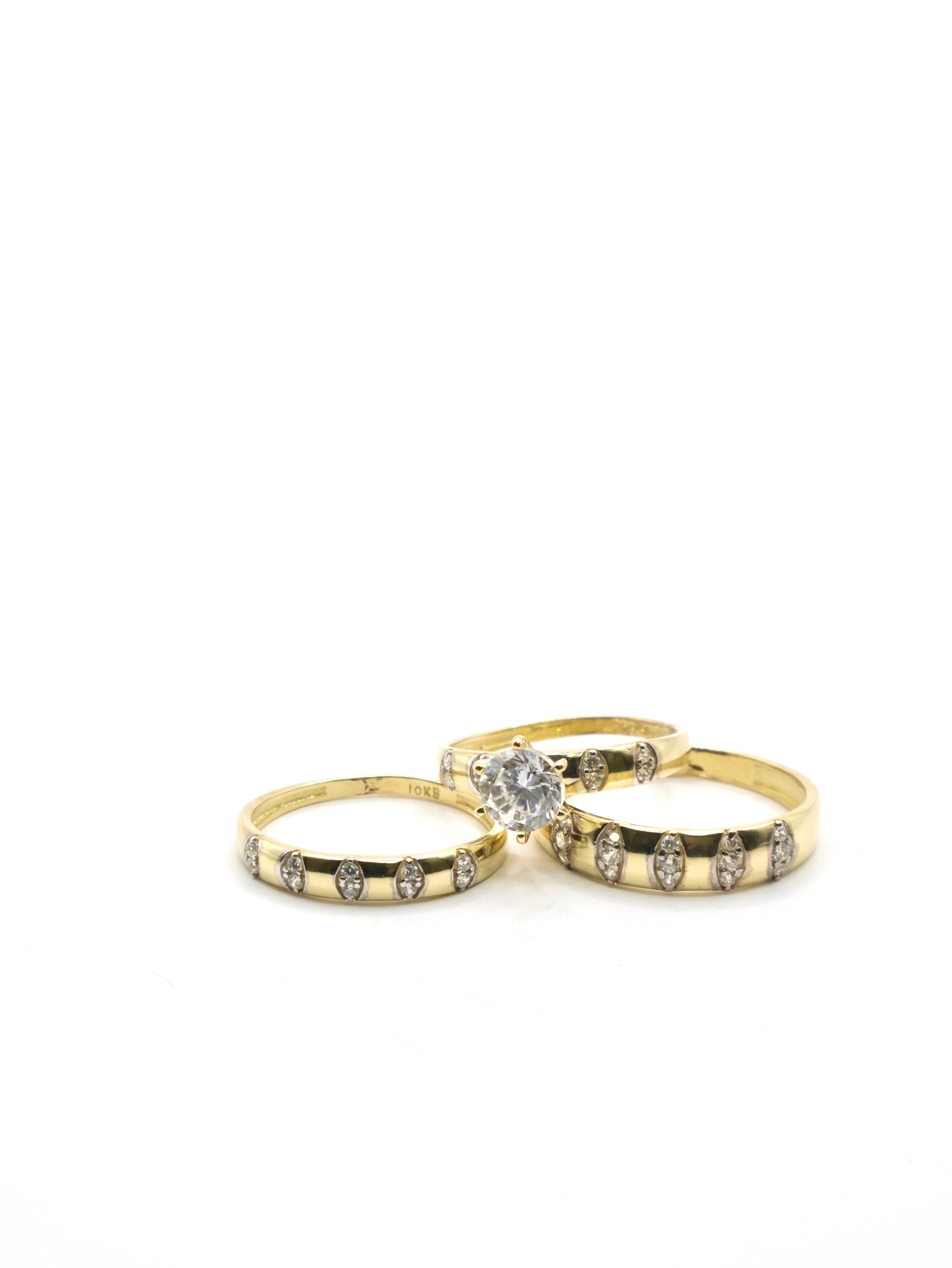 Anillo Trio Tiara - 10K