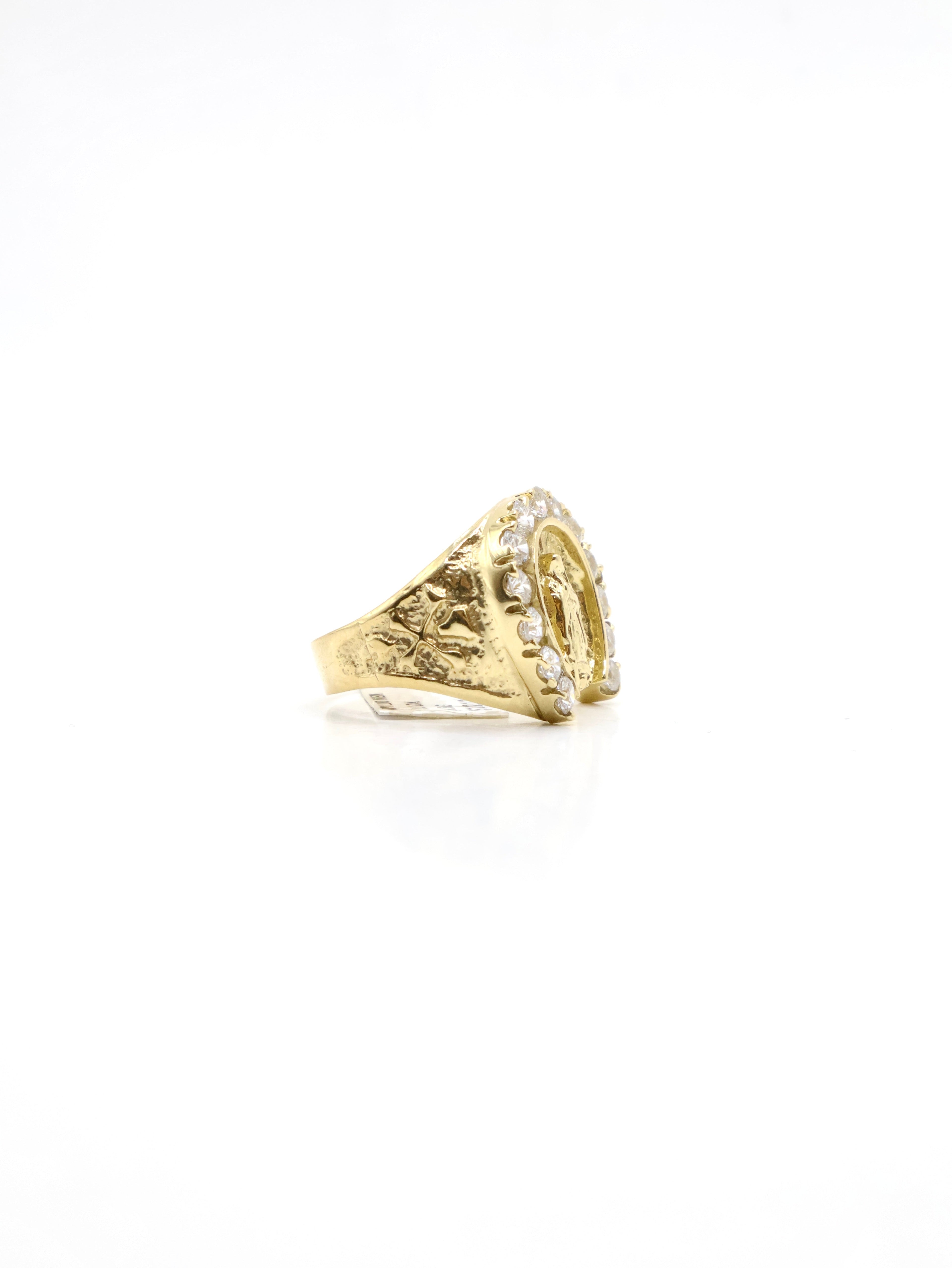 Anillo Vigen Brillantes - 10K