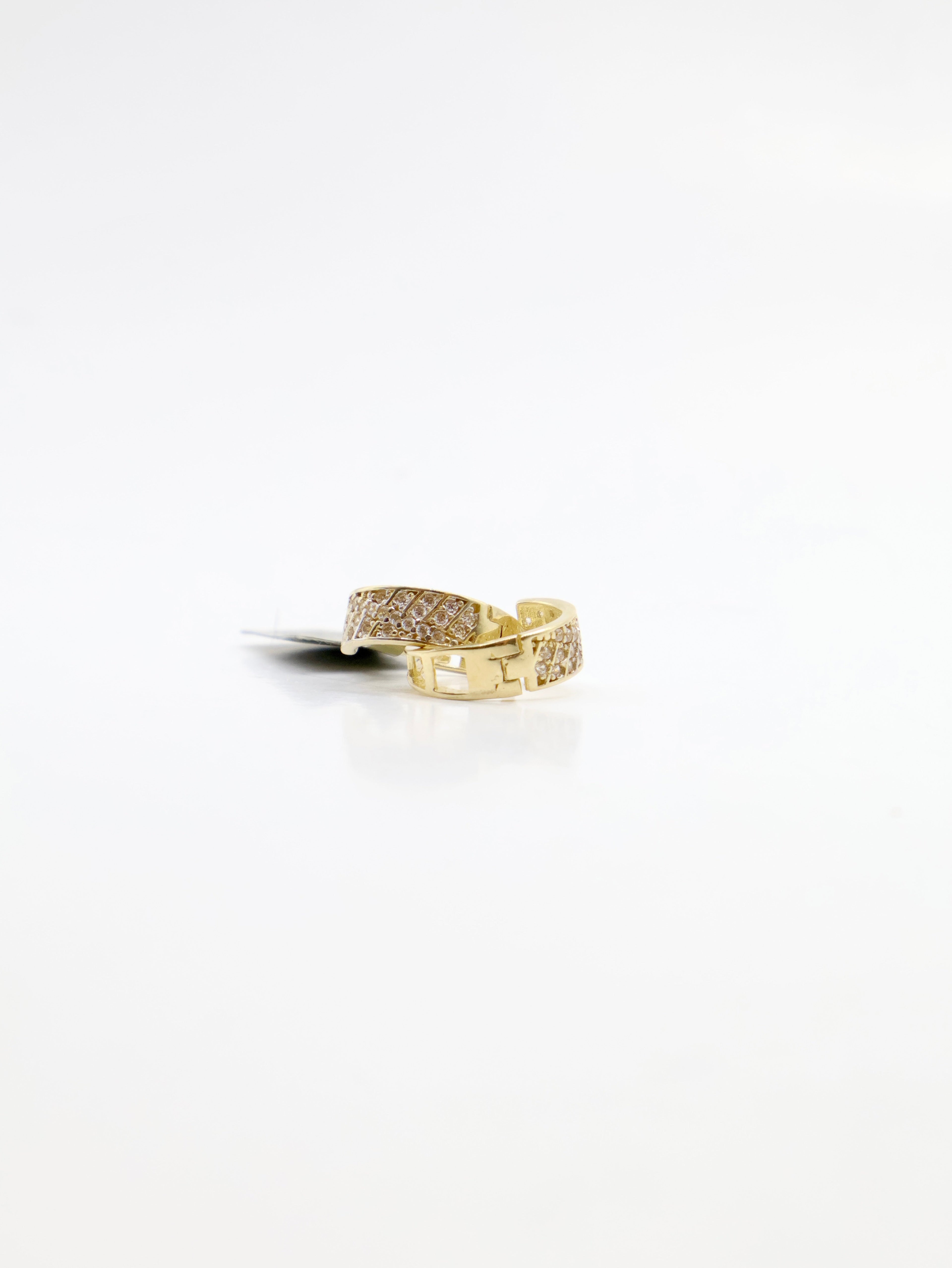 Argollas con Brillantes - 14K